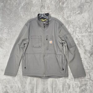 Carhartt Mens XL Gray Rough Cut Soft Shell Jacket Utility Gorpcore Streetwear